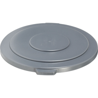 Round Brute&reg; Tops, Flat Lid, Plastic/Polyethylene, Fits Container Size: 26-1/2" Dia. Les Distributions ICE