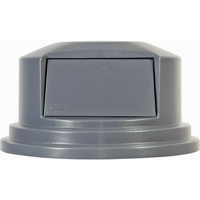 Round Brute&reg; Tops, Dome Lid, Plastic/Polyethylene, Fits Container Size: 26-1/2" Dia. Les Distributions ICE
