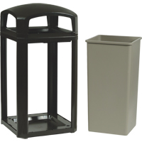 Landmark Series&reg; Classic Container Frame With Rigid Liner, Plastic, 50 US gal. Les Distributions ICE