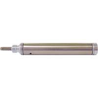 Single Action Nose Mount Pneumatic Cylinder with Bumpers Les Distributions ICE