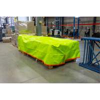 High-Visibility Heavy-Duty Woven Tarp, Polyethylene, Green/Orange, 16' x 20' x 12 mils Les Distributions ICE