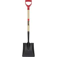 Square Point Shovel, Wood, Tempered Steel Blade, D-Grip Handle, 43-1/2" Long Les Distributions ICE