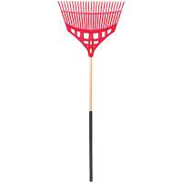 Leaf Rake, 24" Blade, Wood Handle, Plastic Blade Les Distributions ICE