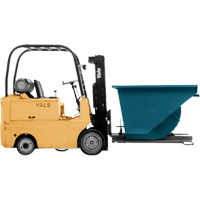 Self-Dumping Hopper, Steel, 3/4 cu.yd., Blue Les Distributions ICE