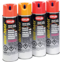 Industrial Quik-Mark Solvent-Based Inverted Marking Paint, 17 oz., Aerosol Can Les Distributions ICE
