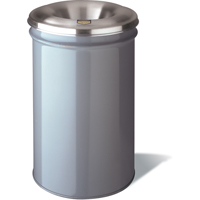 Cease-Fire&reg; Waste Cans, Metal, 4.5 US Gal. Les Distributions ICE