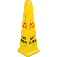 "Wet Floor" Lamba Traffic Cones, English with Pictogram Les Distributions ICE
