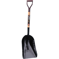Pelles &agrave; grain & &agrave; charbon, Bois, Lame Acier durci, Manche Prise en D, 27-3/4" Longueur Les Distributions ICE