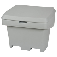 Heavy-Duty Outdoor Salt and Sand Storage Container, 30" x 24" x 24", 5.5 cu. Ft., Grey Les Distributions ICE