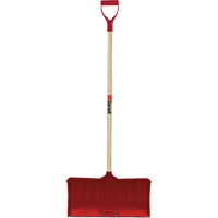 Red Snow Pusher, Polypropylene Blade, D-Grip Handle, 20-3/4" W Les Distributions ICE