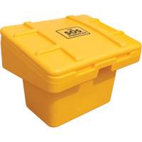 Salt Sand Container SOS, With Hasp, 30" x 24" x 24", 5.5 cu. Ft., Yellow Les Distributions ICE
