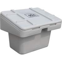 Salt Sand Container SOS, With Hasp, 30" x 24" x 24", 5.5 cu. Ft., Grey Les Distributions ICE