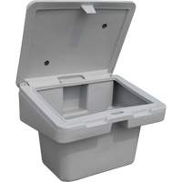 Salt Sand Container SOS, With Hasp, 30" x 24" x 24", 5.5 cu. Ft., Grey Les Distributions ICE