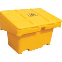 Salt Sand Container SOS, With Hasp, 42" x 29" x 30", 11 cu. Ft., Yellow Les Distributions ICE
