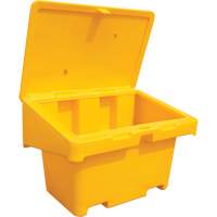 Salt Sand Container SOS, With Hasp, 42" x 29" x 30", 11 cu. Ft., Yellow Les Distributions ICE