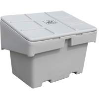 Salt Sand Container SOS, With Hasp, 42" x 29" x 30", 11 cu. Ft., Grey Les Distributions ICE