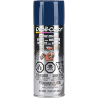 Engine Enamel Paint with Ceramic, Ford Blue, Gloss, 12 oz., Aerosol Can Les Distributions ICE