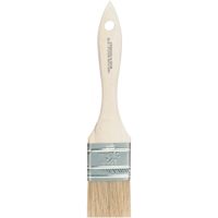 Chip Paint Brush, White China, Wood Handle, 1-1/2" Width Les Distributions ICE