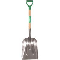 Scoop Shovel, Wood, Aluminum Blade, D-Grip Handle, 29" Length Les Distributions ICE
