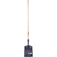 Pro Square Point Shovel, Wood, Tempered Steel Blade, Straight Handle, 48" Long Les Distributions ICE