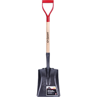Pro Square Point Shovel, Wood, Tempered Steel Blade, D-Grip Handle, 27-3/4" Long Les Distributions ICE
