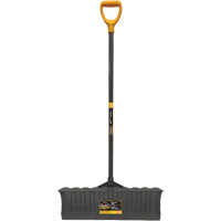 Pro Snow Pusher, Polypropylene Blade, D-Grip Handle, 20-3/4" W Les Distributions ICE