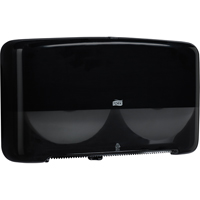 Twin Mini Jumbo Toilet Paper Dispenser, Multiple Roll Capacity Les Distributions ICE