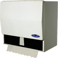 Roll or Single-Fold Towel Dispenser , Manual, 10.5" W x 6.75" D x 9.5" H Les Distributions ICE
