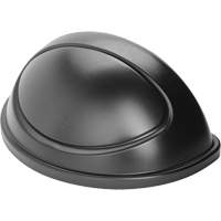 Untouchable&reg; Containers, Half Round Lid, Plastic/Polyethylene, Fits Container Size: 21-5/16" x 21-1/3" Les Distributions ICE