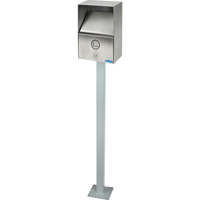 Smoking Receptacles, Wall-Mount, Stainless Steel, 3.3 Litres Capacity, 13-1/2" Height Les Distributions ICE