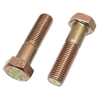 Hex Cap Screw, 3/8" Dia., 4" L, Stainless Steel, Coarse Les Distributions ICE
