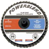 Disque &agrave; lamelles &agrave; rouler POWERBLEND, 2" x Type R, Grain Z120, Alumine de zirconium Les Distributions ICE
