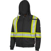 337SF Capuche &agrave; fermeture &eacute;clair ignifug&eacute;e, Hommes, Petit, Noir, 22 cal/cm² Les Distributions ICE
