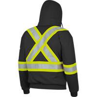 337SF Capuche &agrave; fermeture &eacute;clair ignifug&eacute;e, Hommes, Petit, Noir, 22 cal/cm² Les Distributions ICE