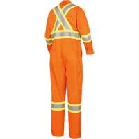 5555 Combinaison de s&eacute;curit&eacute; &agrave; haute visibilit&eacute; ignifuge et anti-arcs &eacute;lectriques, Taille 36, Orange haute visibilit&eacute;, 11 cal/cm² Les Distributions ICE