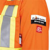 5555 Combinaison de s&eacute;curit&eacute; &agrave; haute visibilit&eacute; ignifuge et anti-arcs &eacute;lectriques, Taille 36, Orange haute visibilit&eacute;, 11 cal/cm² Les Distributions ICE