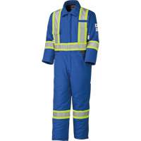 5522A Combinaison de s&eacute;curit&eacute; &agrave; haute visibilit&eacute; ignifuge et anti-arcs &eacute;lectriques, Taille 2T-Grand, Bleu royal, 58 cal/cm² Les Distributions ICE