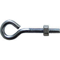 Eye Bolt, 3/8" Dia., 6" L, Zinc Plated Les Distributions ICE