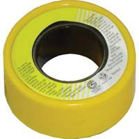 PFTE Gas Thread Sealant Tape, 236" L x 1/2" W, Yellow Les Distributions ICE