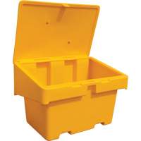 Salt Sand Container SOS, With Hasp, 48" x 33" x 34", 18.5 cu. Ft., Yellow Les Distributions ICE