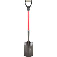 Heavy-Duty Shovels, Fibreglass, Carbon Steel Blade, D-Grip Handle, 30-1/2" Long Les Distributions ICE
