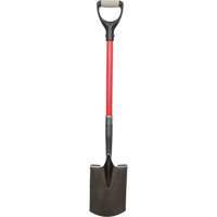 Heavy-Duty Shovels, Fibreglass, Carbon Steel Blade, D-Grip Handle, 30-1/2" Long Les Distributions ICE