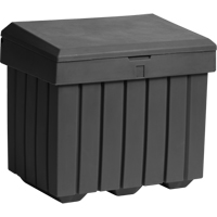 Economy Salt Sand Storage Container, 32" x 23" x 27-1/2", 10 cu. Ft., Grey Les Distributions ICE
