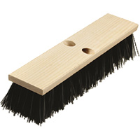 Heavy-Duty Street Broom, 16", Coarse/Stiff, Polypropylene Bristles Les Distributions ICE
