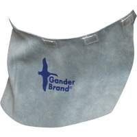 Gander Brand Split Leather Welding Helmet Bib, Pearl Grey Les Distributions ICE