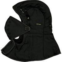 CarbonX&reg; FR Hardhat Liner with Face Mask, Black, Cotton/Jersey/Twill Les Distributions ICE