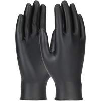 Gants jetables ambidextres Grippaz Skins, Grand, Nitrile, 6 mils, Sans poudre, Noir Les Distributions ICE
