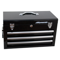 Hand Tool Box with Drawers, 10" D x 20" W x 12" H, Black Les Distributions ICE