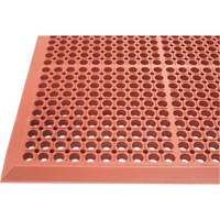 Tapis de s&eacute;rie Competitor, &agrave; fentes, 3' x 5' x 7/8", Orange, Caoutchouc naturel Les Distributions ICE