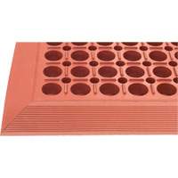 Tapis de s&eacute;rie Competitor, &agrave; fentes, 3' x 5' x 7/8", Orange, Caoutchouc naturel Les Distributions ICE